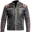 Racer-Back-Jacket – Vintage style Leather Premium Biker Jacket