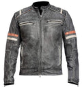Racer-Back-Jacket – Vintage style Leather Premium Jacket Biker Jacket